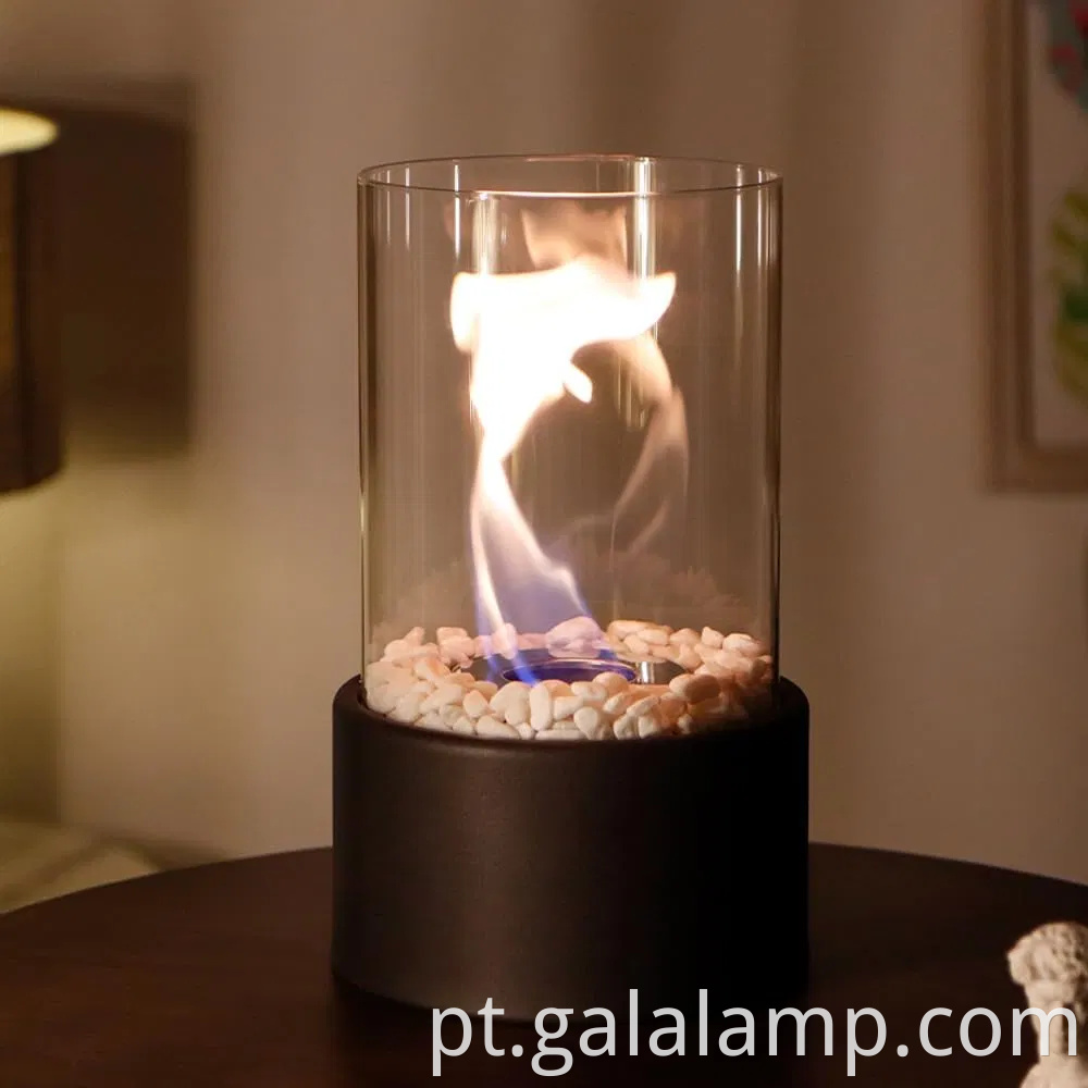 Mini lareira portátil de álcool para ambiente de jantar ao ar livre